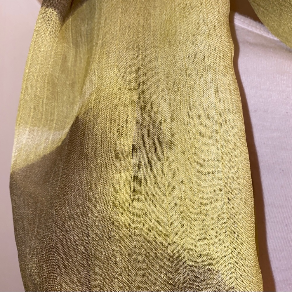 Green Mortada Scarf Ombré Shades 68 X 22 Inches Rectangle Wrap Hijab Lime Head - Picture 9 of 9